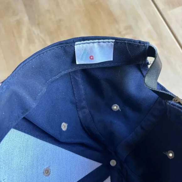 Vintage Montana Hat Cap Strap Back Blue Suede Brim Embroidered Bear Paw Prints - Picture 3 of 6